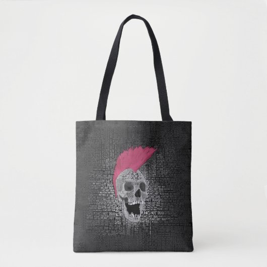 Tote Bag Punk n'est pas mort (Devant)