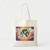 Tote Bag Punk Rock Design #24b en COULEUR (Devant)