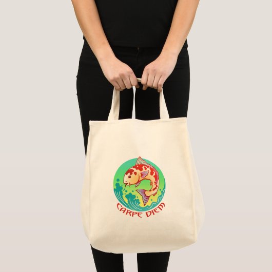 Tote Bag Punny Carpe Diem (Devant (produit))