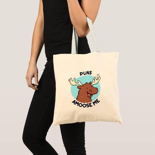 Tote Bag Puns Amoose Me Funny Moose Pun (Devant (produit))
