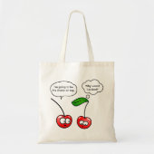 Tote Bag Puns cerise (Devant)