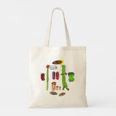 Tote Bag Puns de haricot drôles (Dos)