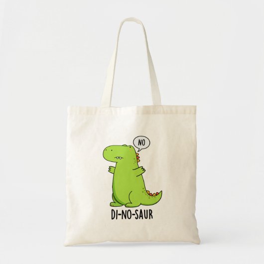 Tote Bag Puns Dinosaures Drôle Di-no-saur (Devant)