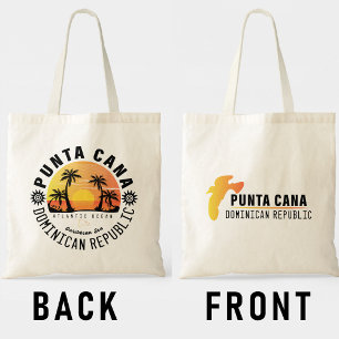 Tote Bag Punta Cana Dominicaine Retro Sunset Souvenir 60s