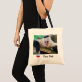Tote Bag Pura vida pour singe capucin à visage blanc (Devant (produit))