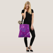 Tote Bag Purple Abstract Dreamscape (Sur le modèle)