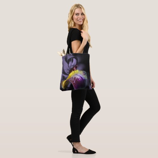 Tote Bag Purple Bearded (Sur le modèle)