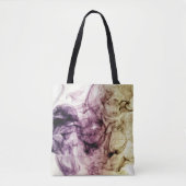 Tote Bag Purple Brown Smoky Dust Abstrait (Devant)