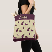 Tote Bag Purple eggplants (De près)