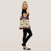 Tote Bag Purple eggplants (Sur le modèle)