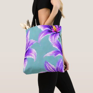 Tote Bag Purple Lilly du Motif de la Vallée