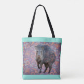 Tote Bag Purple Paisley Pecary (Dos)