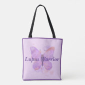 Tote Bag Purple papillon Lupus guerrier (Dos)