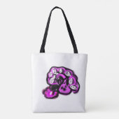 Tote Bag Purple peacock (Dos)