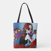 Tote Bag Purple Sugar Crâne Fée (Dos)