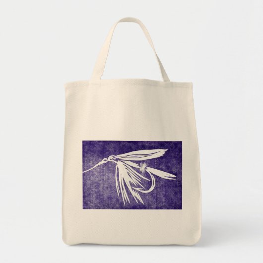 Tote Bag "Purple Wet Fly" Truite Wet Fly Épicerie Fourre-to (Devant)