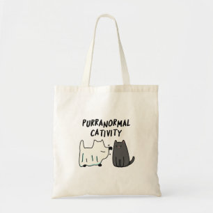 Tote Bag Purranoral Cativité Funny Halloween Cat Pun