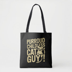 Tote Bag Purroud Childless Cat Guy Voter Pour Le Président