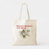 Tote Bag Pussy Willow Catkin Bouquet Christmas (Dos)