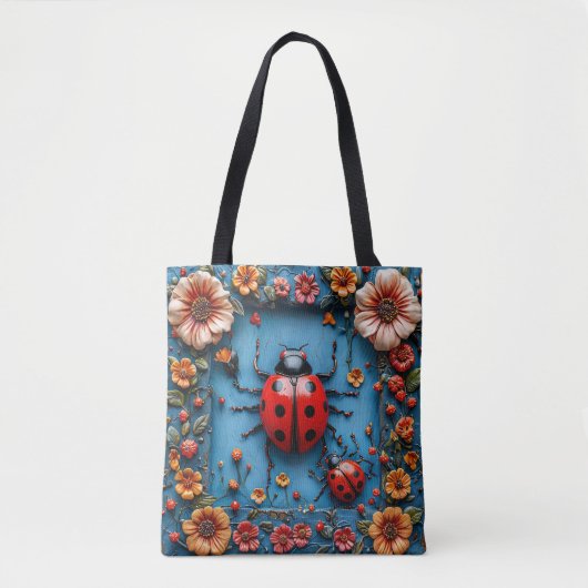 Tote Bag Putain 3d coloré (Devant)