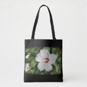 Tote Bag Puzzle de fleurs blanches (Devant)