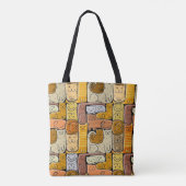 Tote Bag Puzzle Funny Chats House sans joint (Dos)