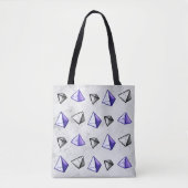 Tote Bag Pyramides Motif Géométrie Math Enseignant (Devant)