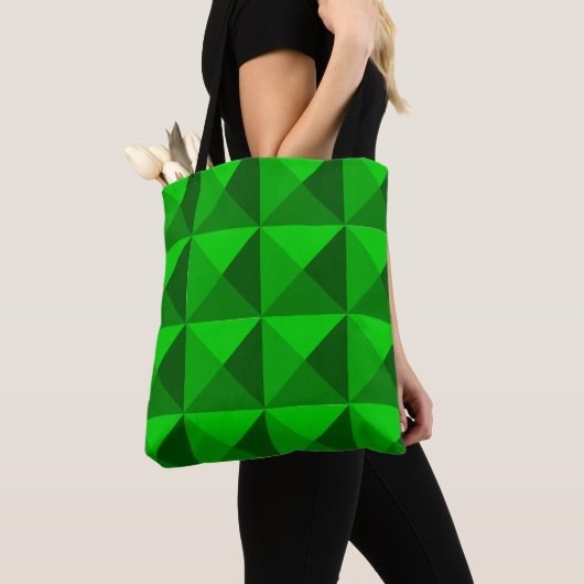Tote Bag Pyramides vertes (De près)