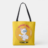 Tote Bag Pythagore le chat Fourre-tout (Dos)