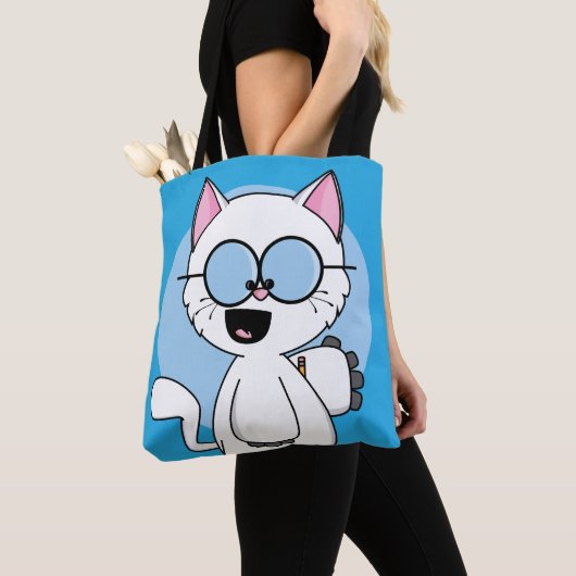 Tote Bag Pythagore le chat Fourre-tout (De près)