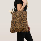 Tote Bag Python Snakeskin Print (De près)
