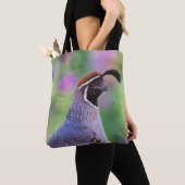 Tote Bag Quail coloré (De près)