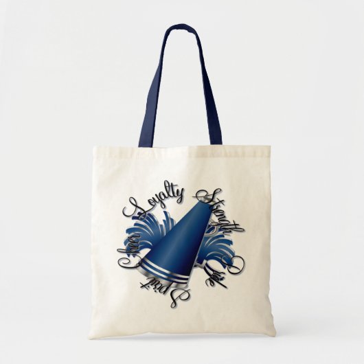Tote Bag Qualités bleues et argentées d'acclamation (Devant)