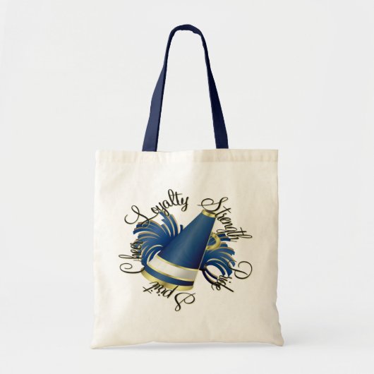 Tote Bag Qualités de bleu et d'or d'acclamation (Devant)