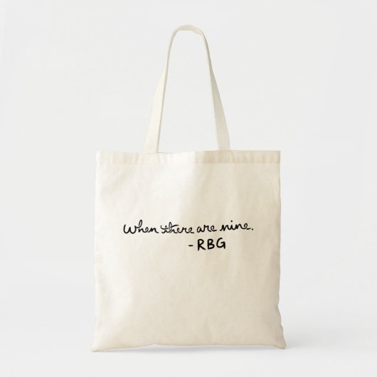 Tote Bag Quand il y en a neuf - RBG (Devant)