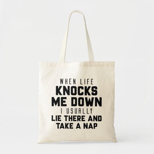 Tote Bag Quand La Vie Me Touche (Devant)