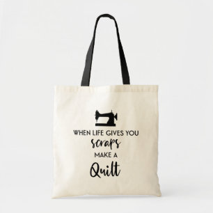 Tote Bag Quand la vie te donne des restes, fais une courtep