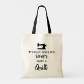 Tote Bag Quand la vie vous donne des restes, faites une cou (Dos)