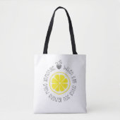 Tote Bag Quand la vie vous donne le citron d'art de (Devant)