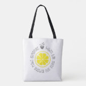 Tote Bag Quand la vie vous donne le citron d'art de (Dos)