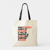 Tote Bag Quand le fascisme arrive en Amérique (Dos)