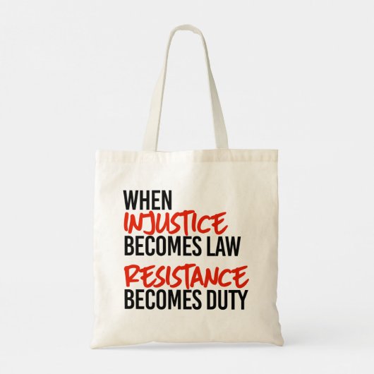 Tote Bag Quand l'injustice devient loi (Dos)