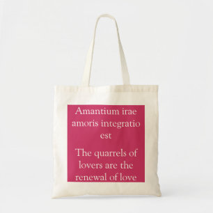 Tote Bag Quarrels of lovers - Terence quote