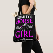 Tote Bag Quarter Horse Girl (De près)
