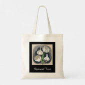 Tote Bag Quartet d'ail : Élégance monochromatique (Dos)