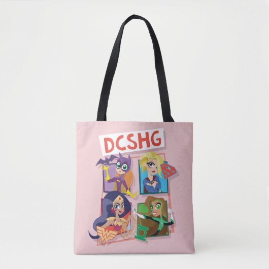 Tote Bag Quartet Filles DC Super Hero (Devant)