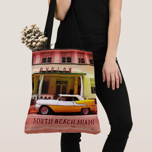 Tote Bag Quartier Art déco de South Beach Miami (De près)