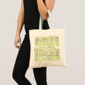 Tote Bag Quartiers de New York Vert (Devant (produit))