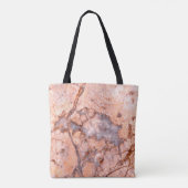 Tote Bag Quartz en marbre orange (Dos)
