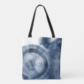 Tote Bag Quasars - Cercles bleu encre (Dos)
